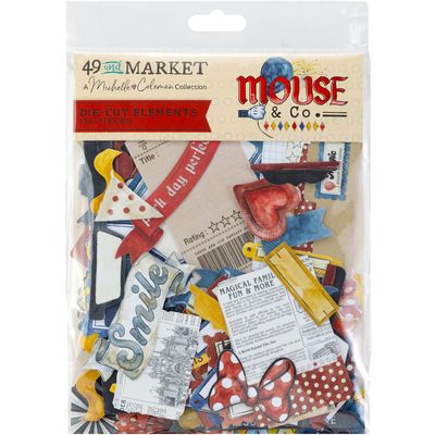 49 &amp; Market - A Michelle Coleman Collection - Mouse &amp; Co - Ephemera  - Die Cuts - MMC37692 - 159 pcs