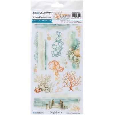 49 &amp; Market - A collection by Joanne Bain - Coastal Soul - Rub On Transfers - Blendable - 6" x 12" - JCS36947