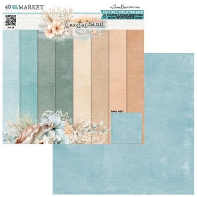 49 &amp; Market - Coastal Soul Collection - By Joanne Bain - 12" x 12" Paper Pack - Solids - JSC36800