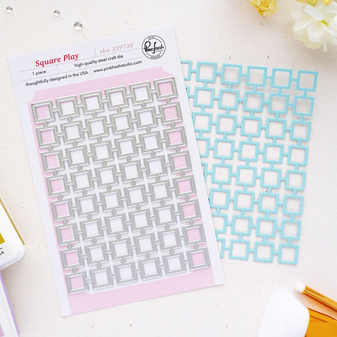 PinkFresh Studios - The Simple Things Collection - Cover Plate - Square Play - 339726