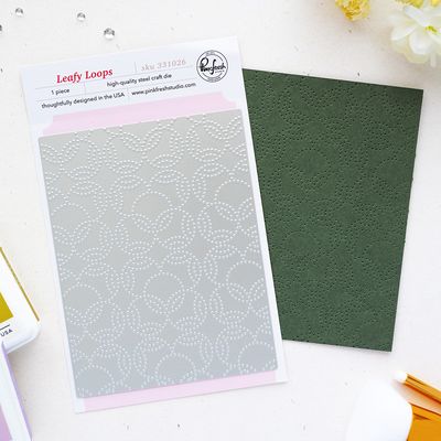 PinkFresh Studio - The Simple Things Collection - Cover Plate - Leafy Loops - 331026