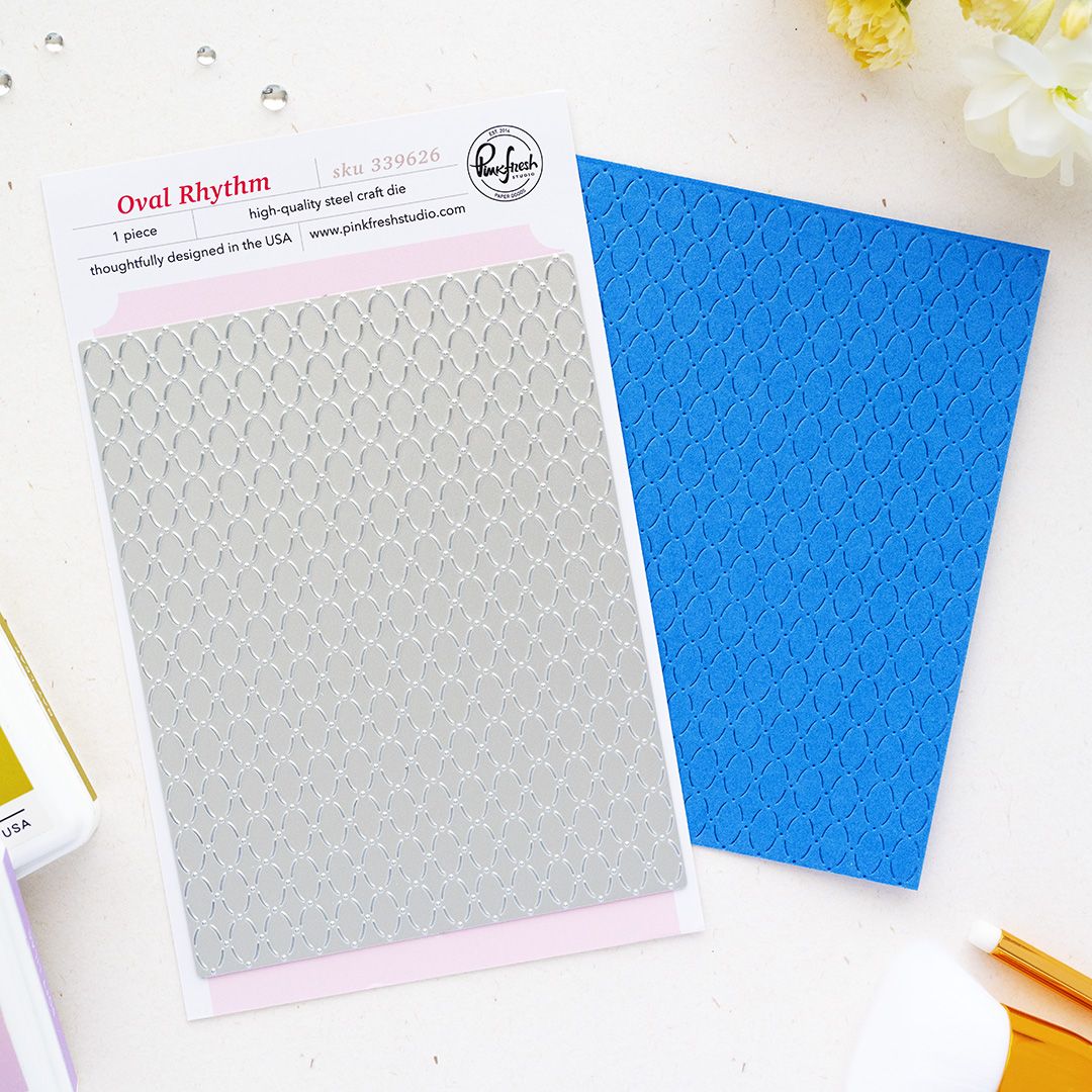 PinkFresh Studios - The Simple Life Collection - Cover Plate - Oval Rhythm - 339626