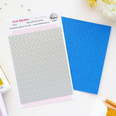 PinkFresh Studios - The Simple Life Collection - Cover Plate - Oval Rhythm - 339626