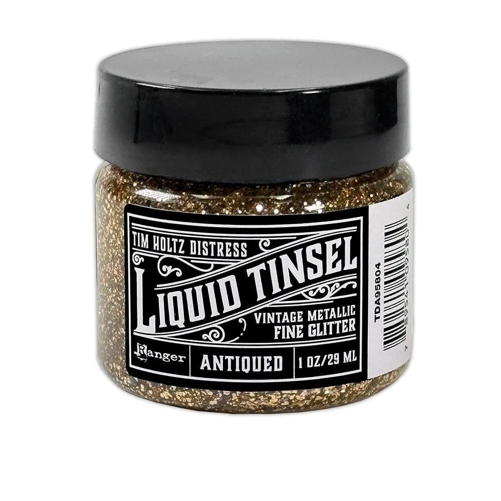 Tim Holtz &amp; Ranger  - Liquid Tinsel - Antiqued - TDA98504 - 1oz / 20ml