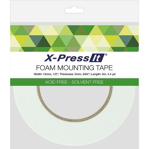 X-Press It - Foam Tape - 12mm (1/2") x 4m (4.4yds) - FT12
