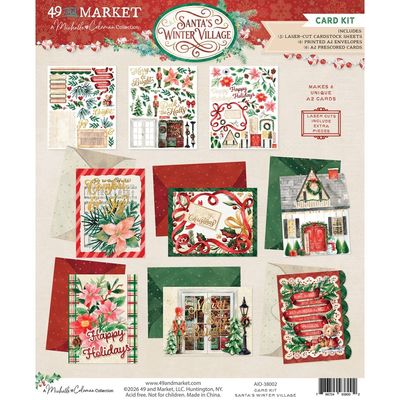 49 & Market - A Michelle Colemans Collection - Santa's Winter Village - Card Kit - 6 cards - AIO38002