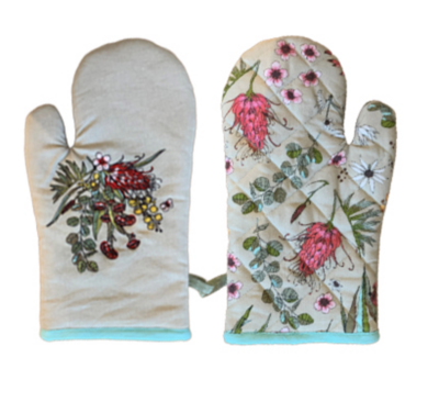 Oven Mitt: Native Floral