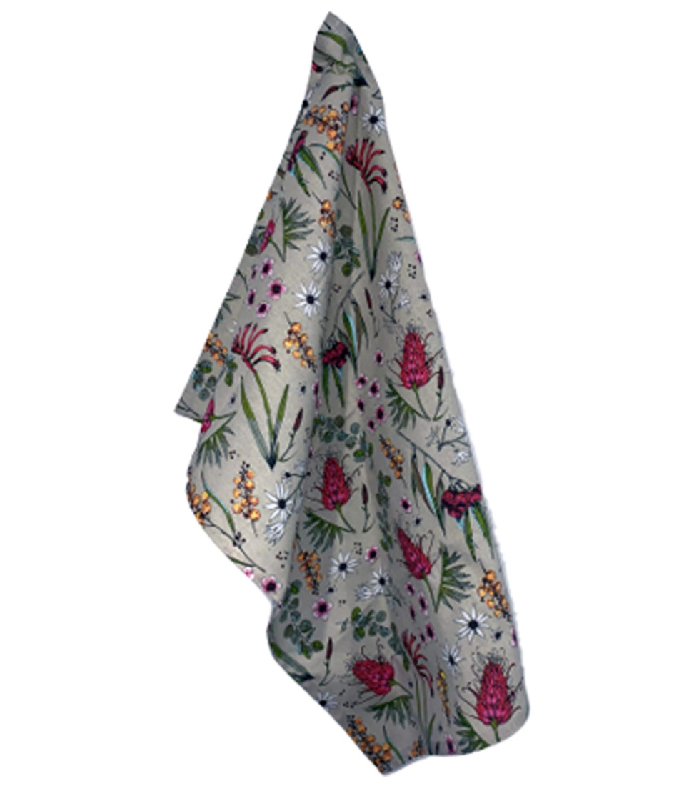 Tea Towel: Native Floral