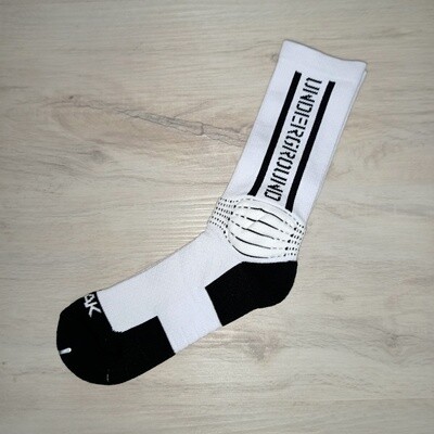 Peak High Cut Basketball Sock (White Black)