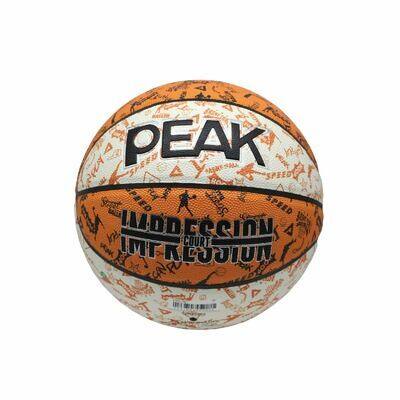 PEAK Glow In The Dark PU Basketball (Orange White)