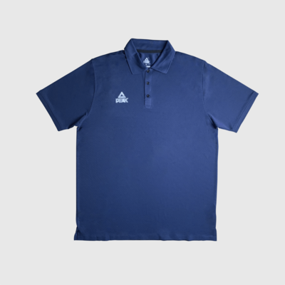PEAK Round Collar Tee - Navy