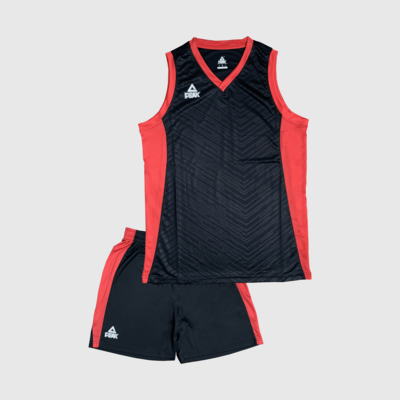 PEAK Basketball Jersey Set - Red