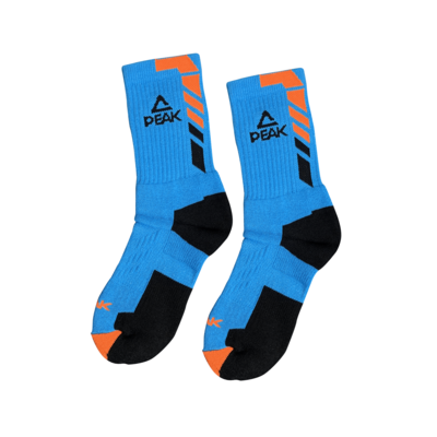 PEAK Basketball Socks - Lake Blue/Black