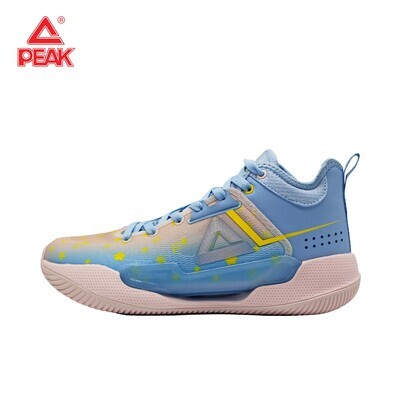 PEAK Men's Basketball Shoes - Pink/Sky Blue
