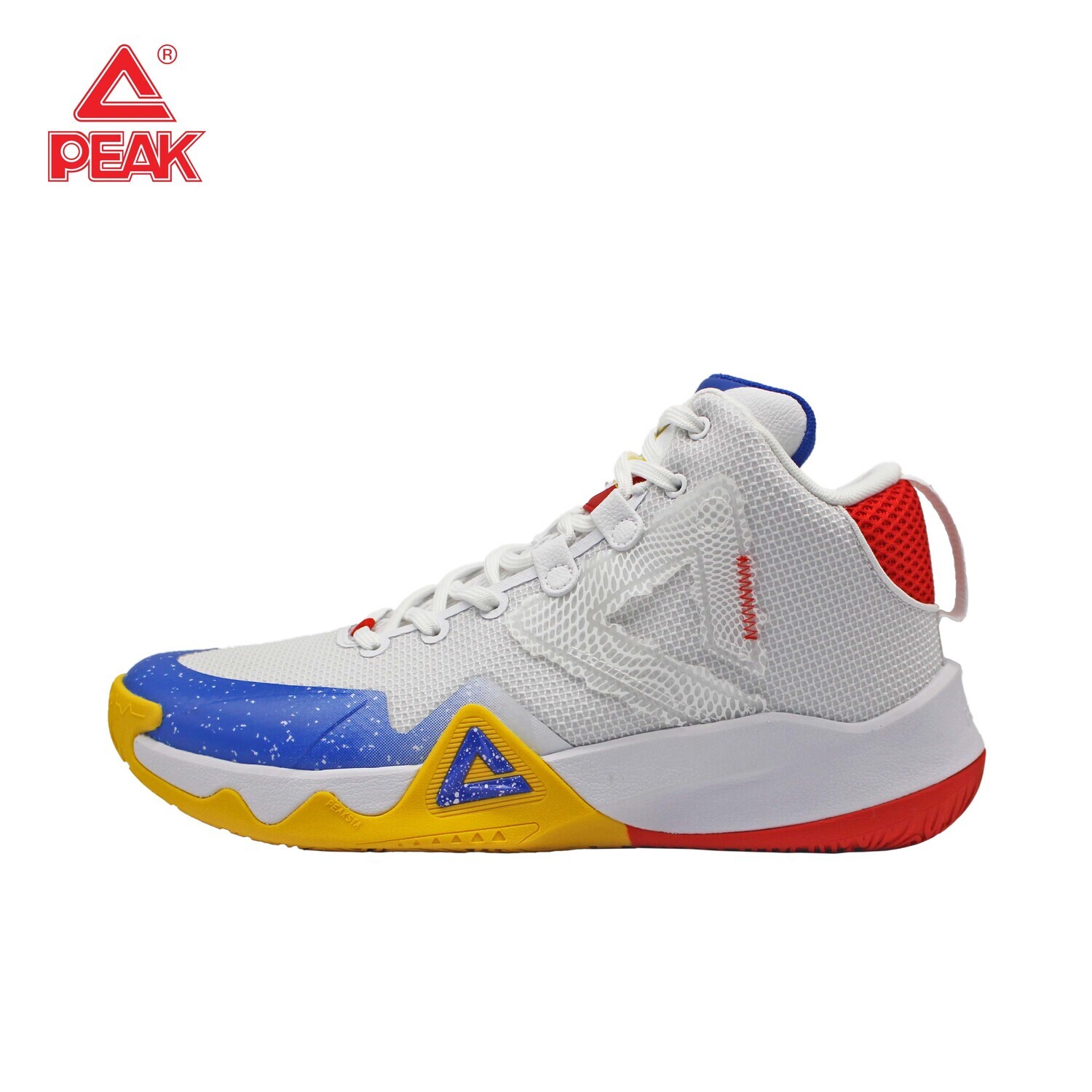 PEAK Men's Basketball Shoes White Blue
