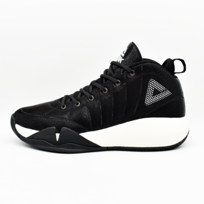 PEAK Men's Basketball Match Shoes - Black Off White