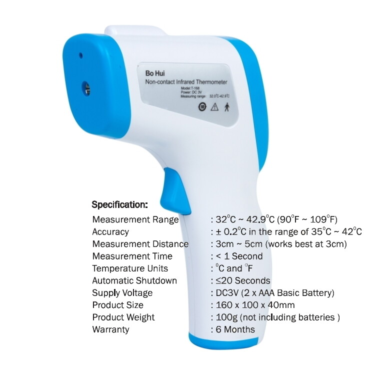 Digital Infrared Thermometer Fda Fcc Ec Approved