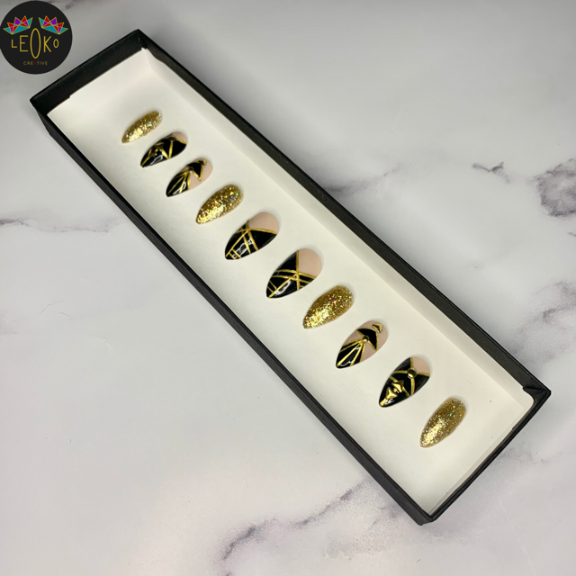 Gal Gatsby press-on nail set
