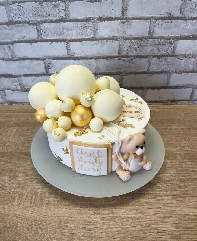 TORT Z MISIEM Z BALONIKAMI