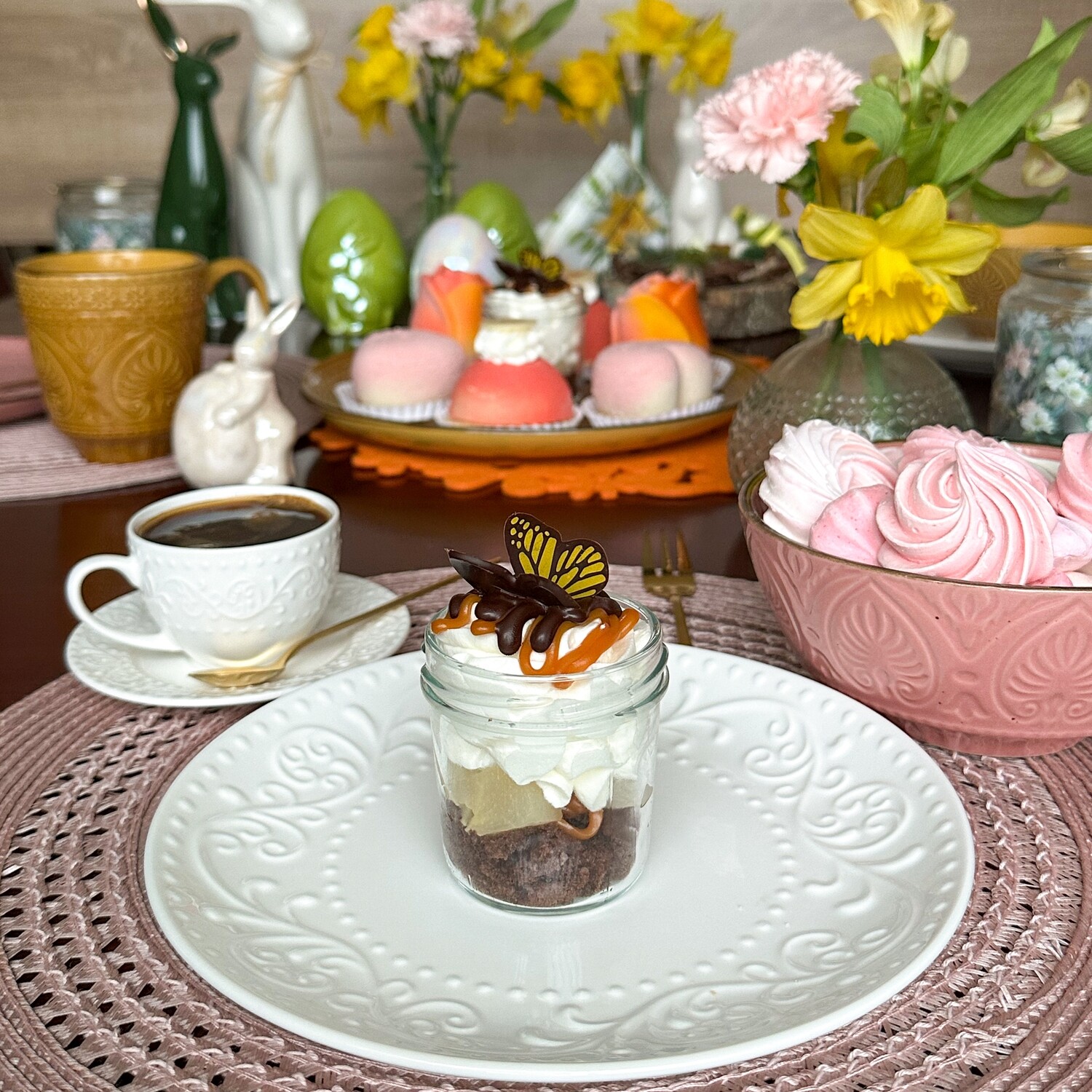 ZESTAW SŁOIK CZEKOLADOWO-KAJMAKOWY Z GRUSZKĄ  /5 szt.