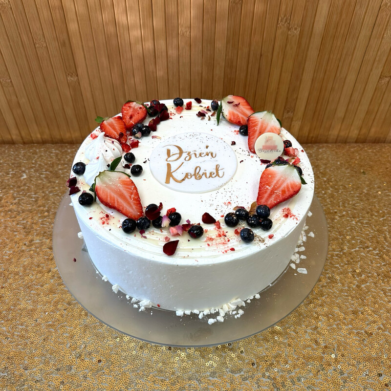 TORT - JASNY, ŚMIETANA, TRUSKAWKA, BORÓWKA