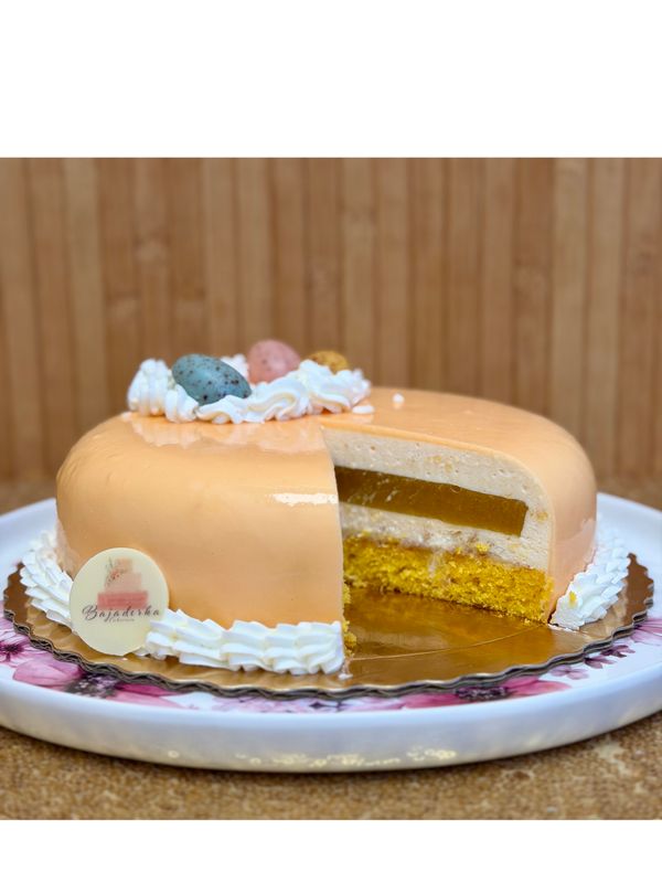 TORT MUSOWY - BRZOSKWINIA-MANGO