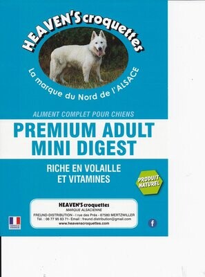 Pour toutes races de petits ou moyens chiens à partir de 1 an