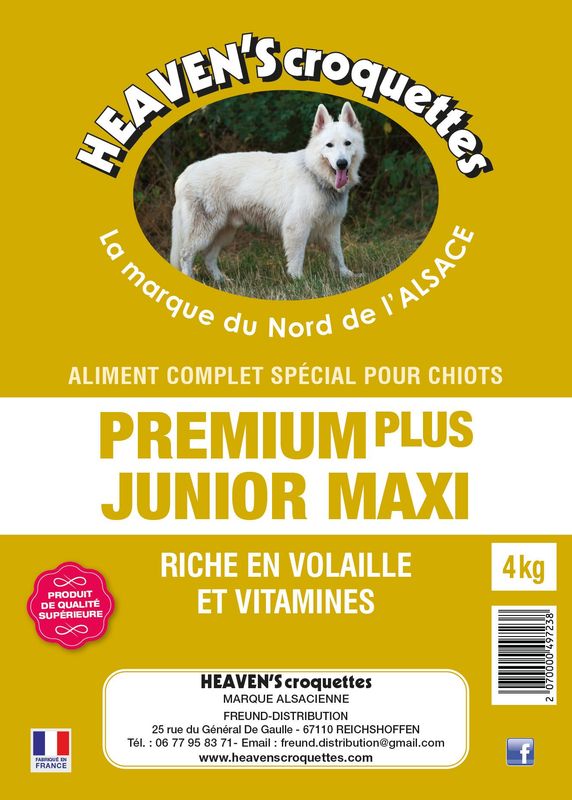 PREMIUM PLUS JUNIOR MAXI 4KG