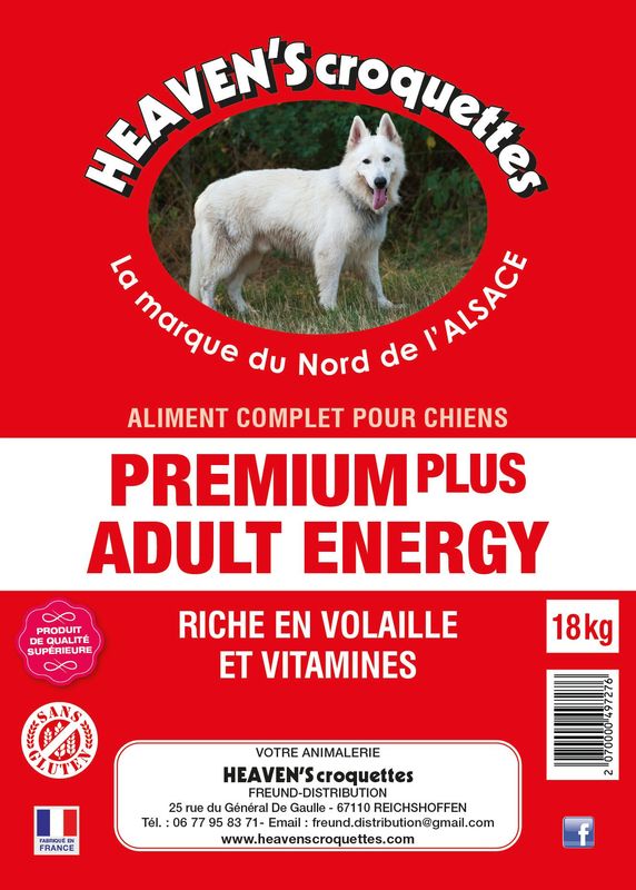 PREMIUM PLUS ADULT ENERGY 18 kg