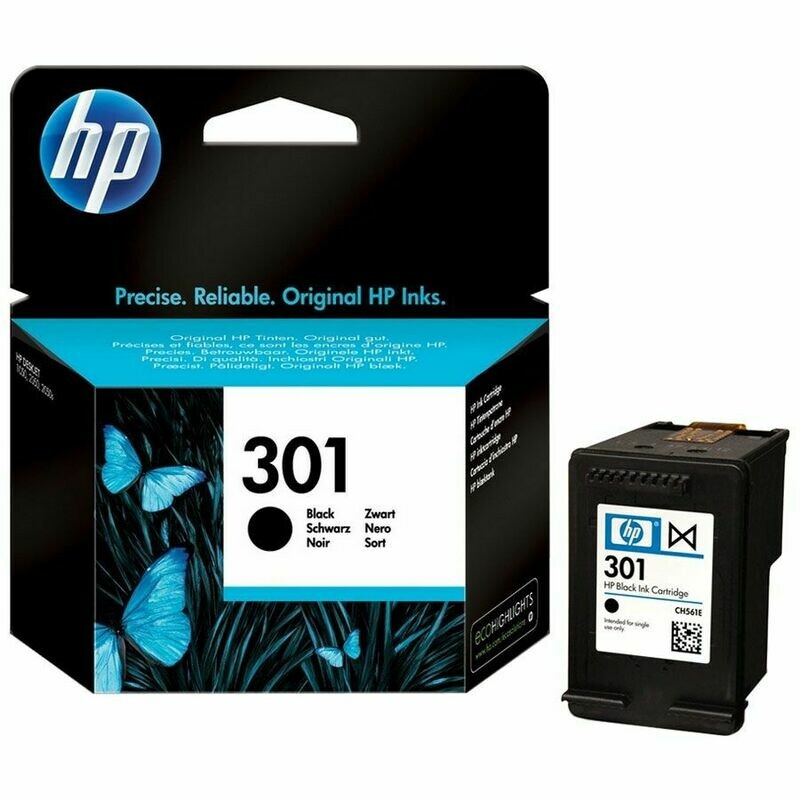 HP 301 cartouche d'encre noir authentique