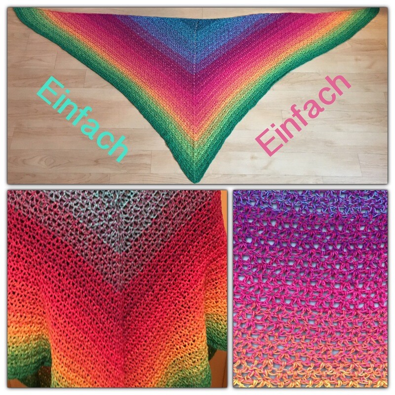 Häkelanleitung Tuch "Einfach Einfach" Sofortdownload