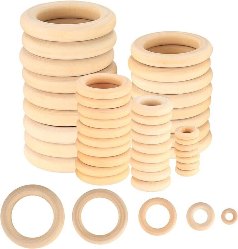 Holzringe für Makramé ca. 65 mm Holzringe für Makramé ca. 65 mm