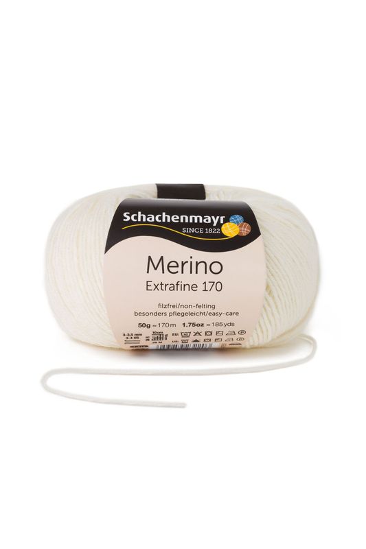 Merino Extrafine easy care - 170m - Farbe Natur 00002 Merino Extrafine easy care - 170m - Farbe Natur 00002