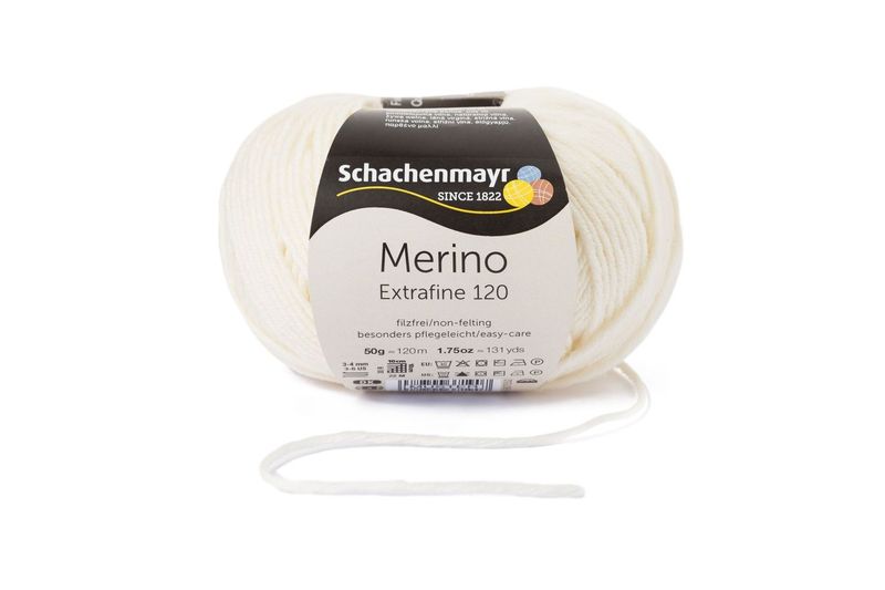 Merino Extrafine easy care - 120m - Farbe Natur 00102