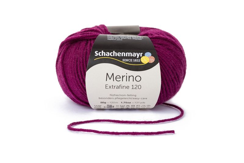 Merino Extrafine easy care - 120m - Farbe Burgund 00133 Merino Extrafine easy care - 120m - Farbe Burgund 00133