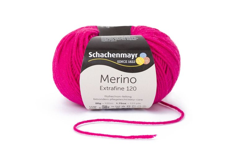 Merino Extrafine easy care - 120m - Farbe Kardinal 00140 Merino Extrafine easy care - 120m - Farbe Kardinal 00140