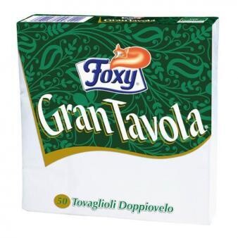 TOVAGLIOLI GRAN TAVOLA 2 VELI CM.38 50 PEZZI PER CONFEZIONE