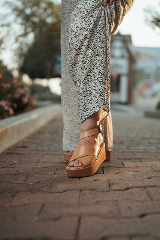 Runway Tan Wedge