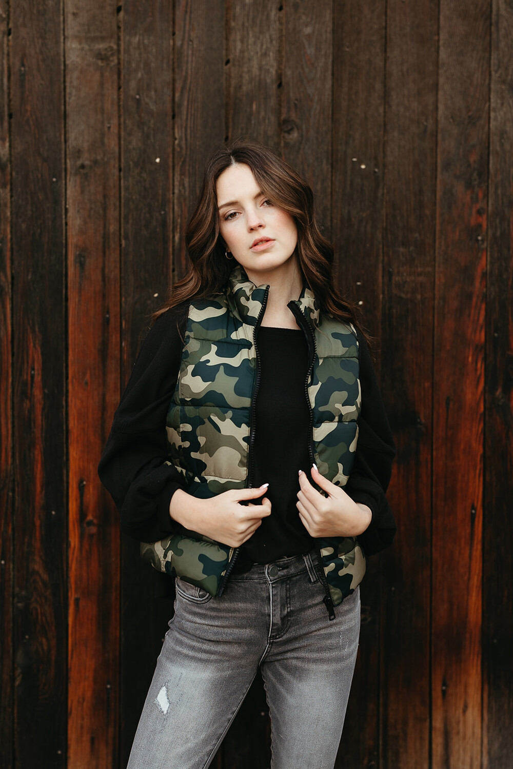 Camo Puffer Vest