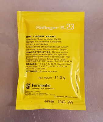 SafLager S-23 Lager Dry Yeast, 11.5g
