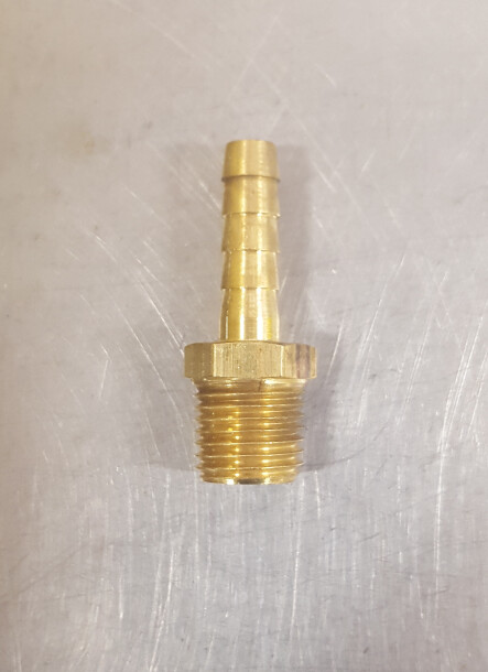 1/4" Barb x 1/4" MPT - Brass