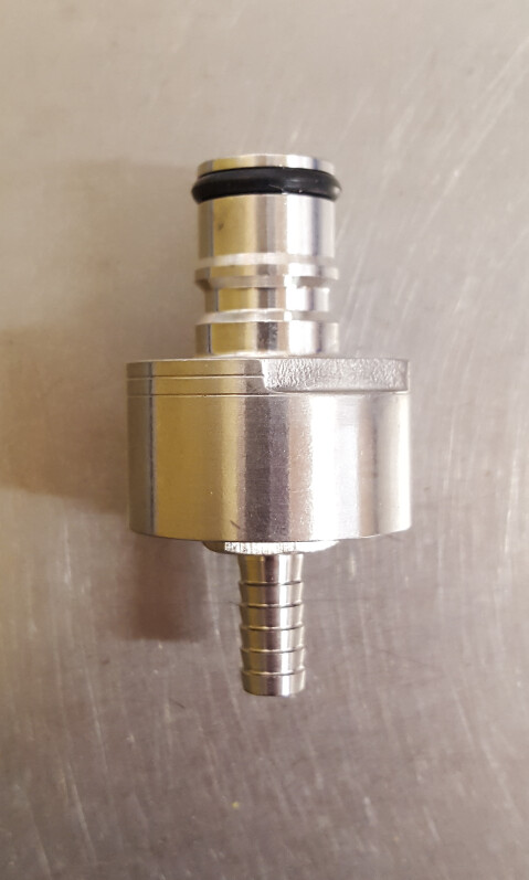 Carbonation Cap with 5/16 Barb - SS
