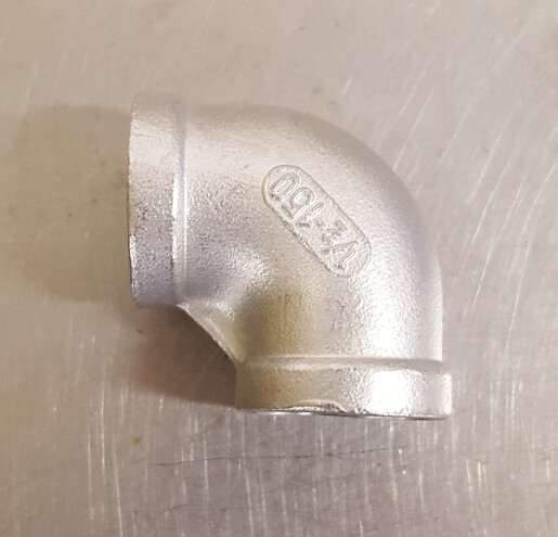 Elbow 1/2" NPT- SS