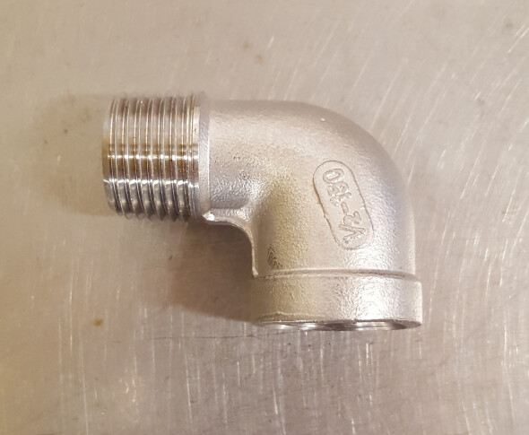 Elbow 'Street'  1/2" NPT - SS