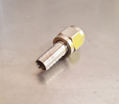 Flare Swivel 5/16" Barb x 1/4" FFL - SS