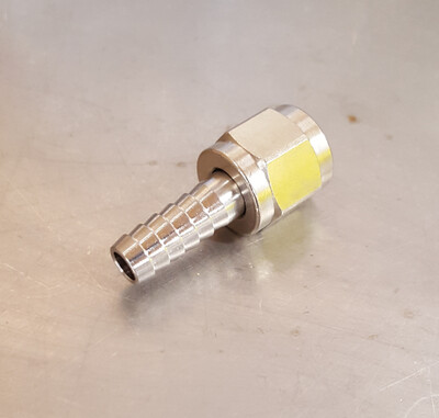 Flare Swivel 1/4" Barb x 1/4" FFL - SS