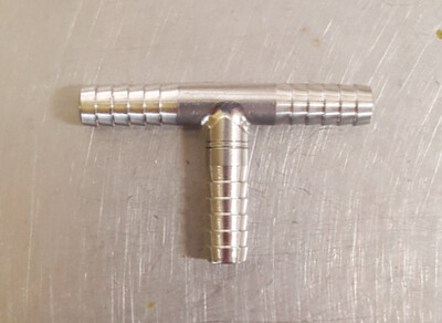 Stainless Tee - 1/4 Stainless Tee - 1/4" Barbs