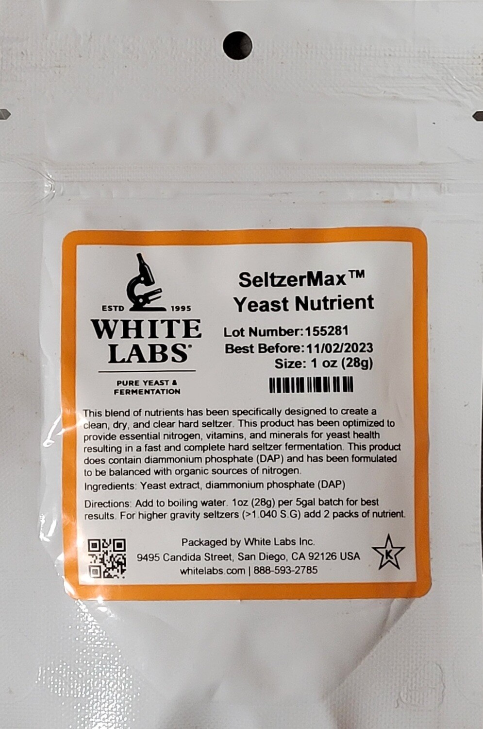 WLN2500 SeltzerMax Yeast Nutrient