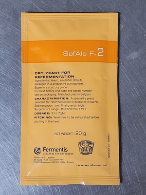 SafAle F-2 Yeast, 20g [BEST BEFORE 2024.08]