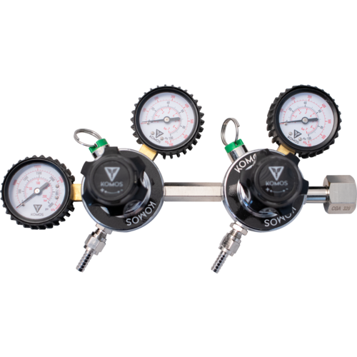 KOMOS Premium Dual Body CO2 Regulator